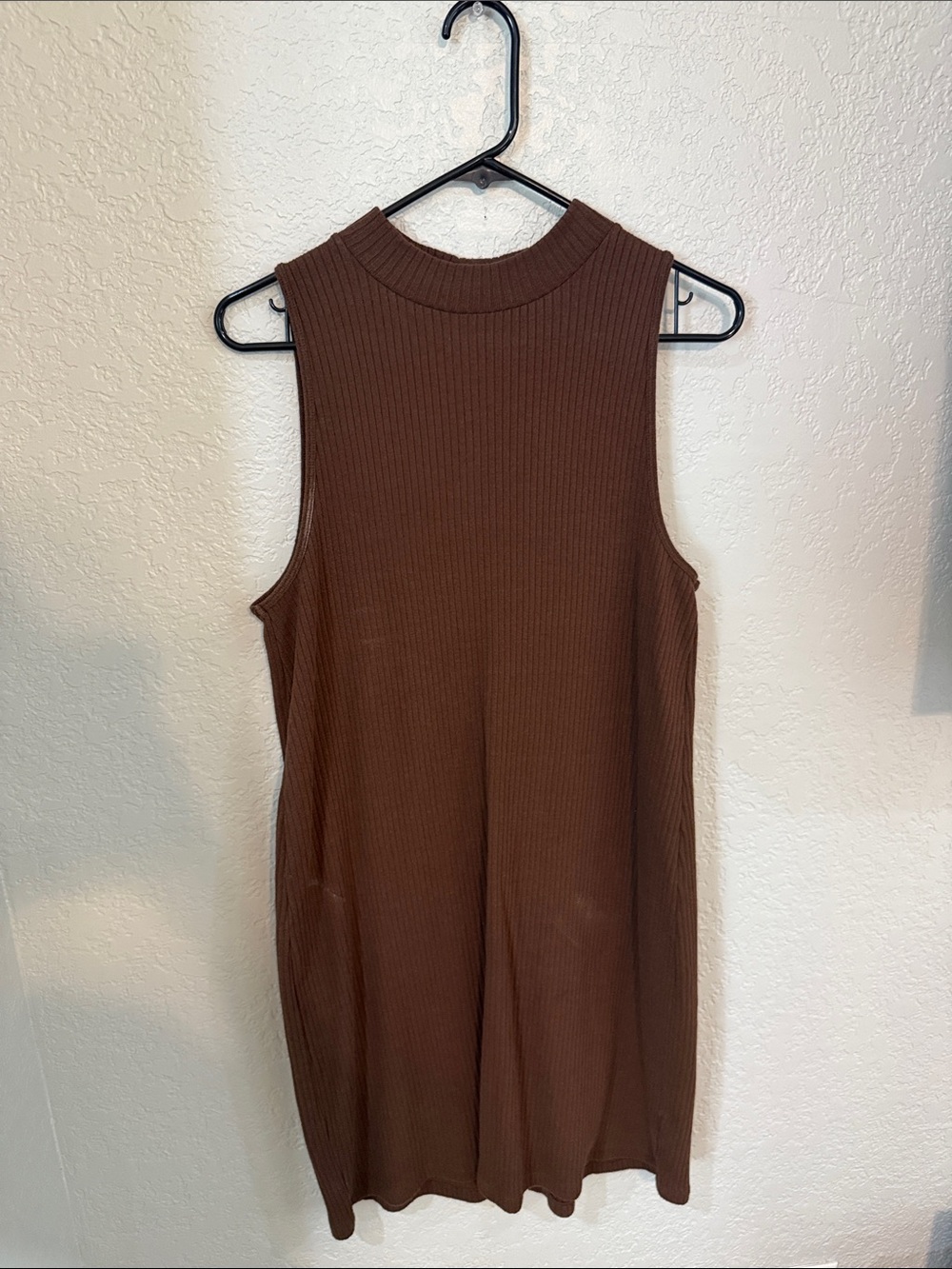Old Navy Ribbed Mock Neck Tank - Brown
